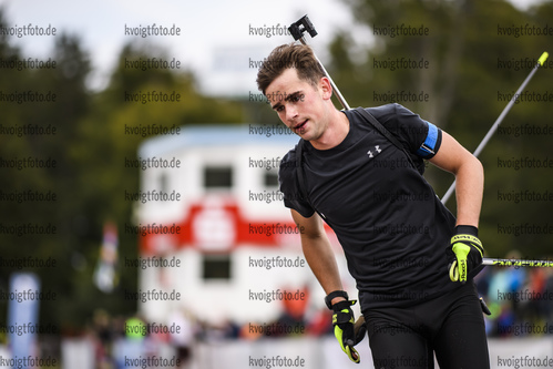 06.09.2019, xkvx, Biathlon, Deutsche Meisterschaften am Arber, Training Herren, v.l. Christian Krasman