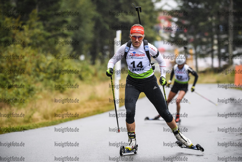 07.09.2019, xkvx, Biathlon, Deutsche Meisterschaften am Arber, Sprint Damen, v.l. Janina Hettich