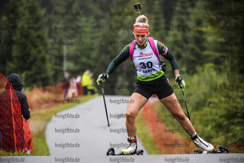 07.09.2019, xkvx, Biathlon, Deutsche Meisterschaften am Arber, Sprint Damen, v.l. Hanna Michelle Hermann