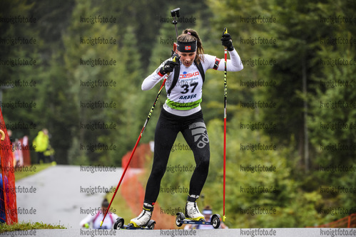 07.09.2019, xkvx, Biathlon, Deutsche Meisterschaften am Arber, Sprint Damen, v.l. Luise Mueller