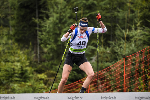 07.09.2019, xkvx, Biathlon, Deutsche Meisterschaften am Arber, Sprint Damen, v.l. Vanessa Voigt