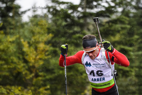 07.09.2019, xkvx, Biathlon, Deutsche Meisterschaften am Arber, Sprint Herren, v.l. Niklas Homberg