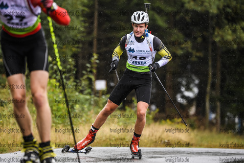 07.09.2019, xkvx, Biathlon, Deutsche Meisterschaften am Arber, Sprint Herren, v.l. Florian Baumann
