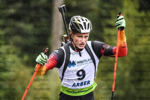 07.09.2019, xkvx, Biathlon, Deutsche Meisterschaften am Arber, Sprint Herren, v.l. Johannes Wurzer
