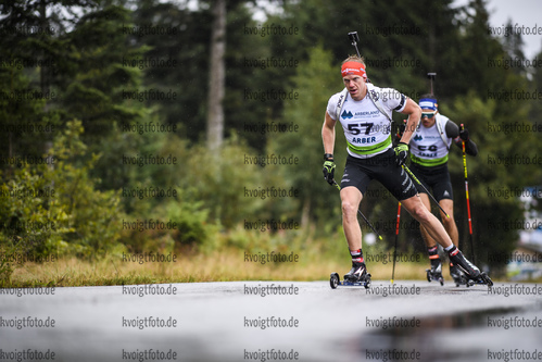 07.09.2019, xkvx, Biathlon, Deutsche Meisterschaften am Arber, Sprint Herren, v.l. Roman Rees