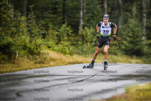 07.09.2019, xkvx, Biathlon, Deutsche Meisterschaften am Arber, Sprint Herren, v.l. Dominic Schmuck