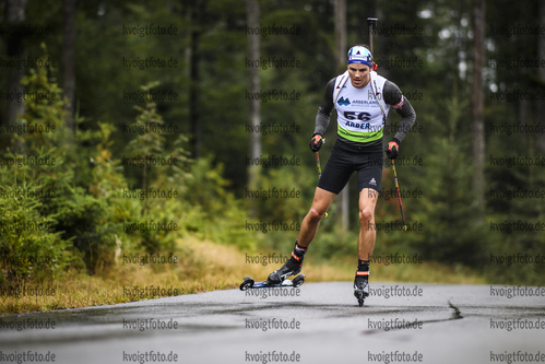07.09.2019, xkvx, Biathlon, Deutsche Meisterschaften am Arber, Sprint Herren, v.l. Elias Kaegi