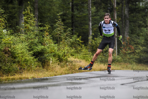 07.09.2019, xkvx, Biathlon, Deutsche Meisterschaften am Arber, Sprint Herren, v.l. Christian Krasman