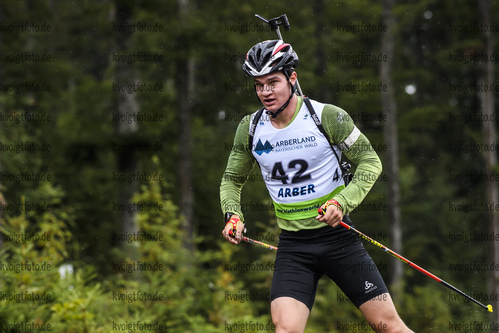 07.09.2019, xkvx, Biathlon, Deutsche Meisterschaften am Arber, Sprint Herren, v.l. Niklas Hartweg