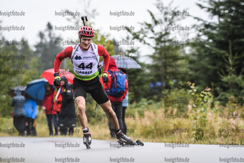 07.09.2019, xkvx, Biathlon, Deutsche Meisterschaften am Arber, Sprint Herren, v.l. Benedikt Doll