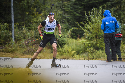 07.09.2019, xkvx, Biathlon, Deutsche Meisterschaften am Arber, Sprint Herren, v.l. Marco Gross