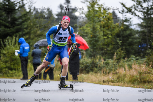 07.09.2019, xkvx, Biathlon, Deutsche Meisterschaften am Arber, Sprint Herren, v.l. Christoph Noack