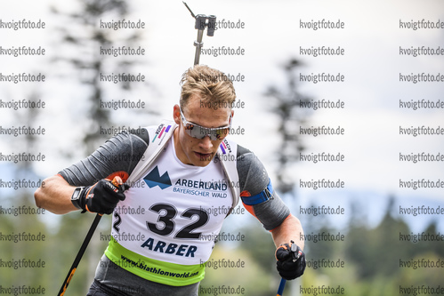 08.09.2019, xkvx, Biathlon, Deutsche Meisterschaften am Arber, Verfolgung Herren, v.l. Marvin Schumacher