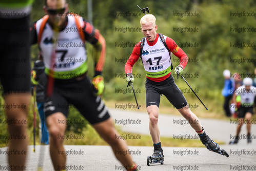 08.09.2019, xkvx, Biathlon, Deutsche Meisterschaften am Arber, Verfolgung Herren, v.l. Lars Erik Weick