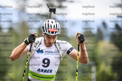 08.09.2019, xkvx, Biathlon, Deutsche Meisterschaften am Arber, Verfolgung Herren, v.l. Arnd Peiffer