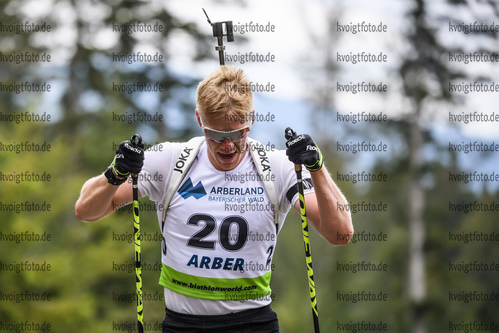 08.09.2019, xkvx, Biathlon, Deutsche Meisterschaften am Arber, Verfolgung Herren, v.l. Roman Rees