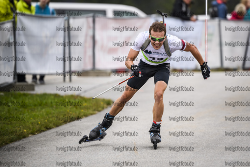 08.09.2019, xkvx, Biathlon, Deutsche Meisterschaften am Arber, Verfolgung Herren, v.l. Markus Schweinberg