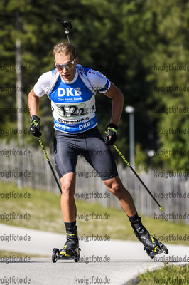 15.09.2019, xkvx, Biathlon, Deutsche Meisterschaften in Ruhpolding, Staffel Herren, v.l. Marvin Schumacher