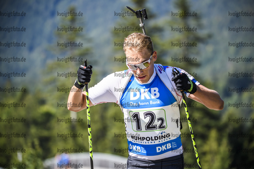 15.09.2019, xkvx, Biathlon, Deutsche Meisterschaften in Ruhpolding, Staffel Herren, v.l. Marvin Schumacher