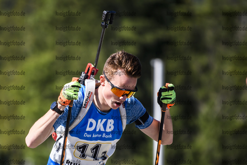 15.09.2019, xkvx, Biathlon, Deutsche Meisterschaften in Ruhpolding, Staffel Herren, v.l. Lucas Lechner