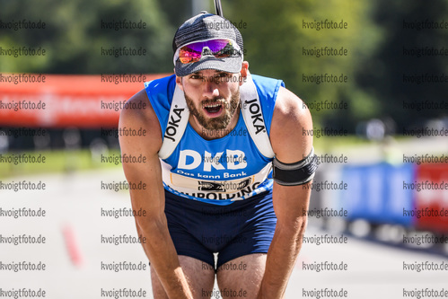 15.09.2019, xkvx, Biathlon, Deutsche Meisterschaften in Ruhpolding, Staffel Herren, v.l. Matthias Dorfer