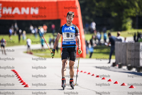 15.09.2019, xkvx, Biathlon, Deutsche Meisterschaften in Ruhpolding, Staffel Herren, v.l. Johannes Donhauser