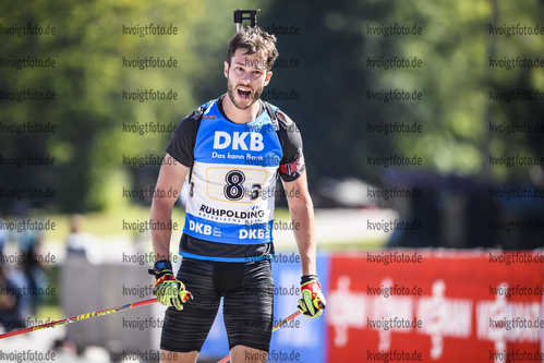 15.09.2019, xkvx, Biathlon, Deutsche Meisterschaften in Ruhpolding, Staffel Herren, v.l. Johannes Donhauser
