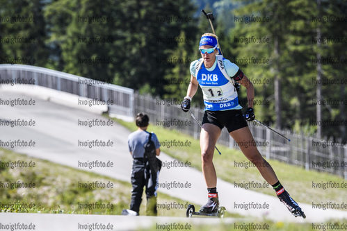 15.09.2019, xkvx, Biathlon, Deutsche Meisterschaften in Ruhpolding, Staffel Damen, v.l. Vanessa Hinz