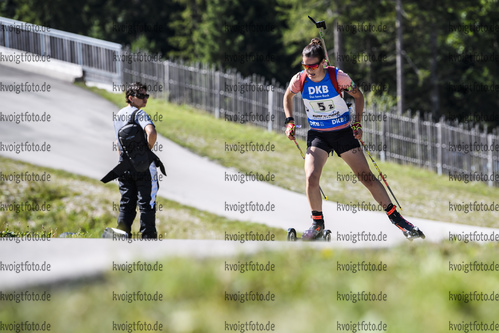 15.09.2019, xkvx, Biathlon, Deutsche Meisterschaften in Ruhpolding, Staffel Damen, v.l. Mareike Braun