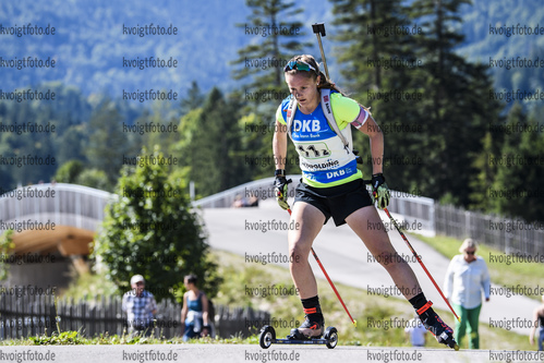 15.09.2019, xkvx, Biathlon, Deutsche Meisterschaften in Ruhpolding, Staffel Damen, v.l. Alexandra Bernhart