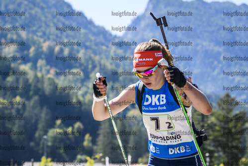 15.09.2019, xkvx, Biathlon, Deutsche Meisterschaften in Ruhpolding, Staffel Damen, v.l. Jana Fiedler