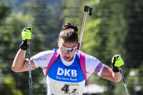 15.09.2019, xkvx, Biathlon, Deutsche Meisterschaften in Ruhpolding, Staffel Damen, v.l. Marie Heinrich