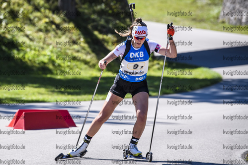 15.09.2019, xkvx, Biathlon, Deutsche Meisterschaften in Ruhpolding, Staffel Damen, v.l. Gina Marie Puderbach