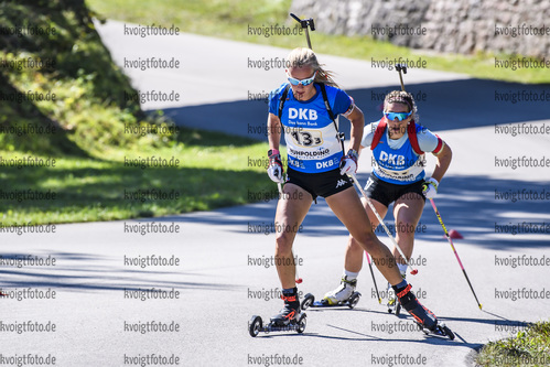 15.09.2019, xkvx, Biathlon, Deutsche Meisterschaften in Ruhpolding, Staffel Damen, v.l. Michela Carrara