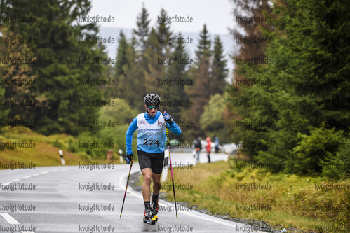 04.10.2019, xkvx, Biathlon, Nordcup 2019, Berglauf, v.l. HOBMAIER Andreas