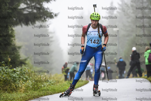 05.10.2019, xkvx, Biathlon, Nordcup 2019, Skiroller Sprint - weiblich, v.l. RIEGER Magdalena