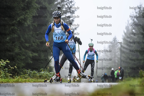 05.10.2019, xkvx, Biathlon, Nordcup 2019, Skiroller Sprint - weiblich, v.l. MOELLER Hannah