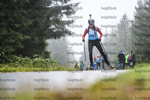 05.10.2019, xkvx, Biathlon, Nordcup 2019, Skiroller Sprint - weiblich, v.l. HASLACH Lena