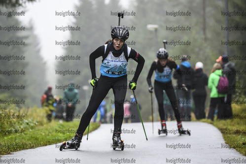 05.10.2019, xkvx, Biathlon, Nordcup 2019, Skiroller Sprint - weiblich, v.l. THOMAS Luise