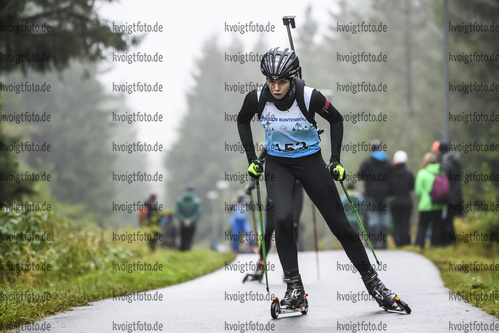 05.10.2019, xkvx, Biathlon, Nordcup 2019, Skiroller Sprint - weiblich, v.l. THOMAS Luise