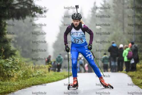 05.10.2019, xkvx, Biathlon, Nordcup 2019, Skiroller Sprint - weiblich, v.l. WINKLER Alexa