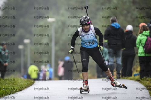 05.10.2019, xkvx, Biathlon, Nordcup 2019, Skiroller Sprint - weiblich, v.l. SUTTKUS Maja