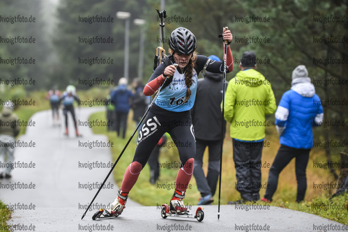 05.10.2019, xkvx, Biathlon, Nordcup 2019, Skiroller Sprint - weiblich, v.l. BULTMANN Lilli