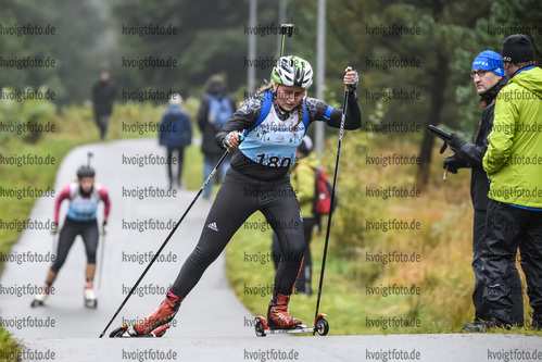 05.10.2019, xkvx, Biathlon, Nordcup 2019, Skiroller Sprint - weiblich, v.l. RING Lena