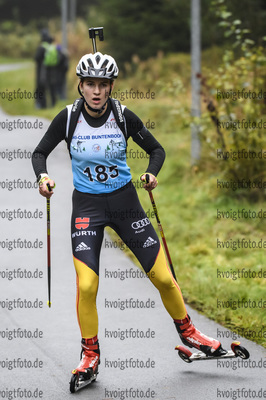 05.10.2019, xkvx, Biathlon, Nordcup 2019, Skiroller Sprint - weiblich, v.l. BEHRINGER Emilie