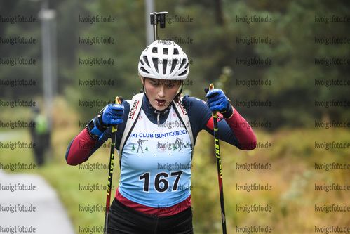 05.10.2019, xkvx, Biathlon, Nordcup 2019, Skiroller Sprint - weiblich, v.l. REICHENBERGER Marit