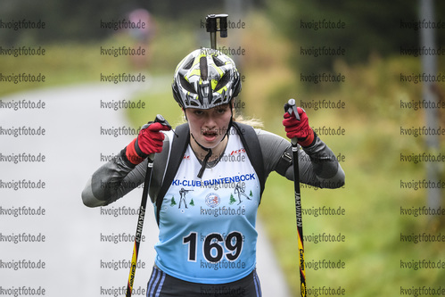 05.10.2019, xkvx, Biathlon, Nordcup 2019, Skiroller Sprint - weiblich, v.l. SCHARFENBERG Saskia