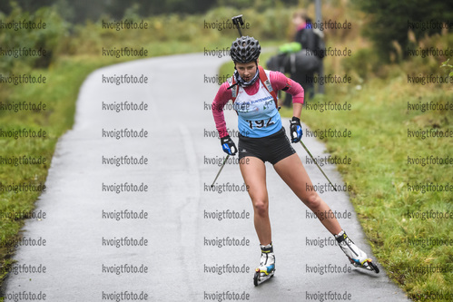 05.10.2019, xkvx, Biathlon, Nordcup 2019, Skiroller Sprint - weiblich, v.l. PUFF Johanna