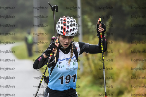 05.10.2019, xkvx, Biathlon, Nordcup 2019, Skiroller Sprint - weiblich, v.l. HORSTMANN Nathalie