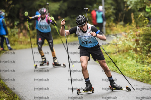 05.10.2019, xkvx, Biathlon, Nordcup 2019, Skiroller Sprint - maennlich, v.l. STASSWENDER Florian